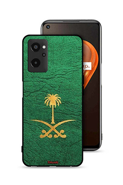 Tolwak غطاء حماية جلدي لهاتف Realme 9i 4G مع علامة المملكة العربية السعودية