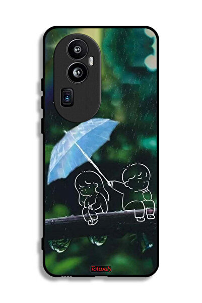 Tolwak غطاء حماية لهاتف Oppo Reno10 Pro Plus - زوجين من الفن التجريدي