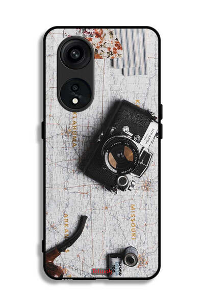 Tolwak Oppo Reno 8T 5G Protective Case Cover Vintage Camera
