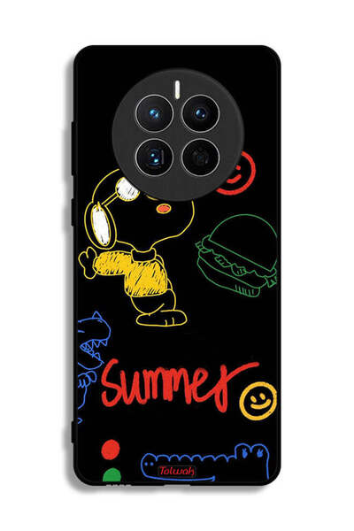 Tolwak غطاء حماية لهاتف هواوي ميت 50 إي، ملصق صيفي