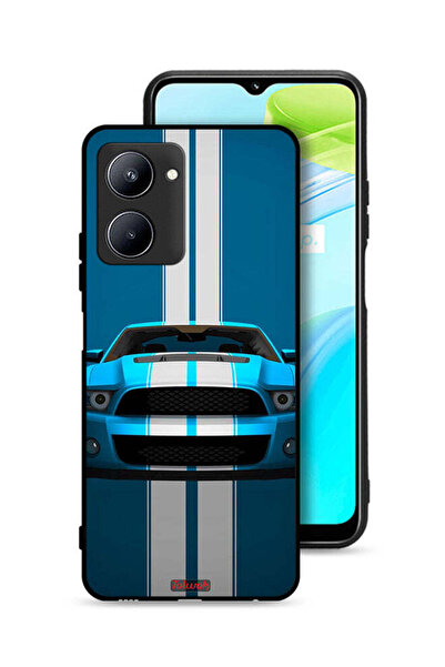 Tolwak Realme C33 Protective Case Cover Car Abstract Art