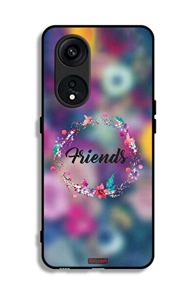 Tolwak غطاء حماية لهاتف Oppo Reno 8T 5G بتصميم خاتم أصدقاء الزهور