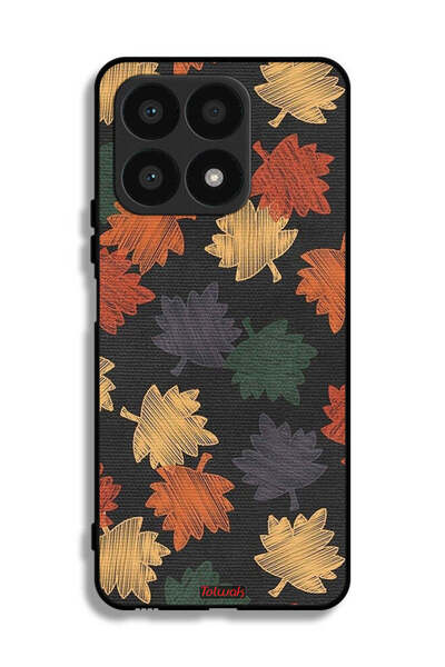 Tolwak غطاء حماية لهاتف Honor X8a برسومات أوراق الخريف