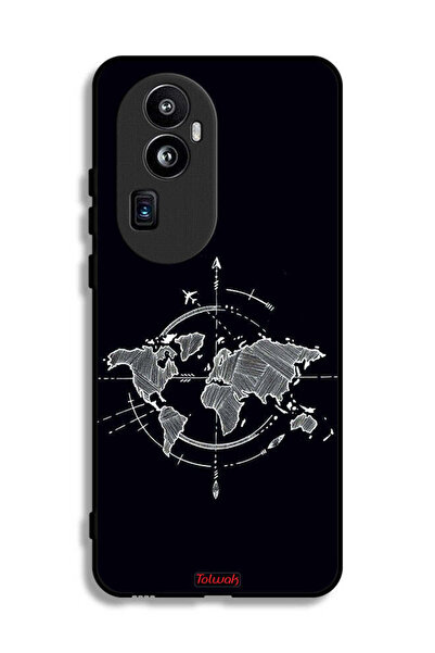Tolwak غطاء حماية لهاتف Oppo Reno10 Pro Plus - تصميم بوصلة