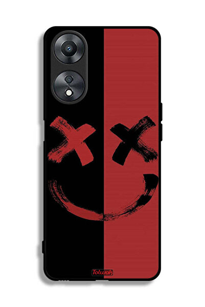 Tolwak غطاء حماية لهاتف Oppo A58 5G بنمط فن الخطمي