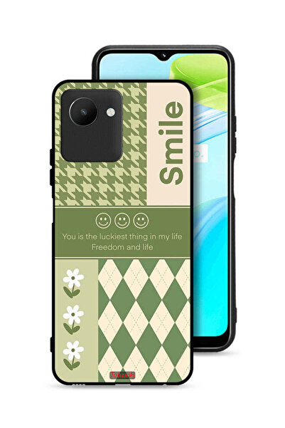 Tolwak غطاء حماية لهاتف Realme C30s الابتسامة هي أسعد شيء في حياتي