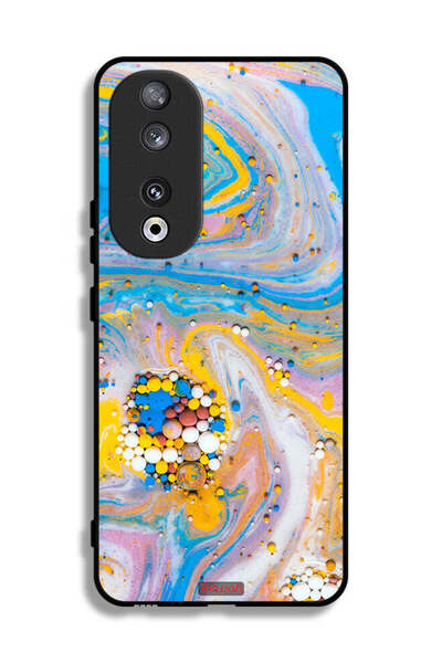 Tolwak غطاء حماية لهاتف Honor 90 بتصميم جواهر تجريدية ملونة
