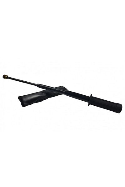 dalimag Baston telescopic din oțel, 47 cm, flexibil, mâner din cauciuc, negru, Dalimag
