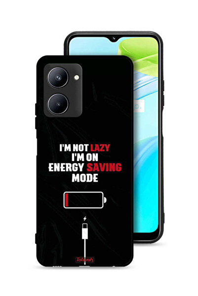 Tolwak غطاء حماية Realme C33 أنا لست كسولاً، أنا في وضع توفير الطاقة
