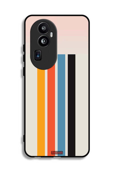 Tolwak غطاء حماية لهاتف Oppo Reno10 Pro Plus بنمط خطوط مستقيمة