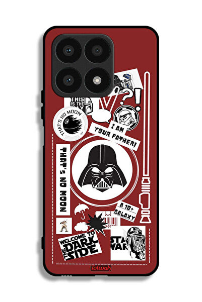 Tolwak غطاء حماية لهاتف Honor X8a - ملصق "مرحبًا بكم في الجانب المظلم"