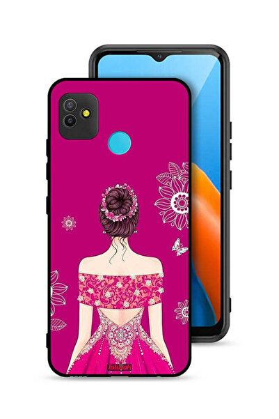 Tolwak Tecno Pop 5 Protective Case Cover Girl And Flowers Art