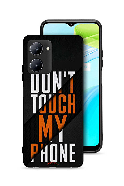 Tolwak Realme C33 Protective Case Cover Do Not Touch My Phone