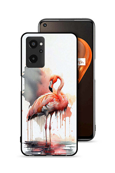 Tolwak Realme 9i 4G Protective Case Cover Tropical Watercolor Art