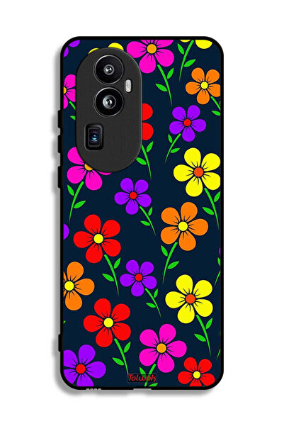 Tolwak غطاء حماية لهاتف Oppo Reno10 Pro Plus - زهور ملونة