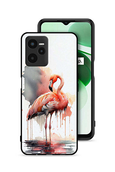 Tolwak Realme C35 Protective Case Cover Tropical Watercolor Art