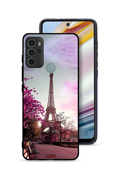 Tolwak غطاء حماية لهاتف موتورولا موتو جي 60 إس بتصميم برج إيفل