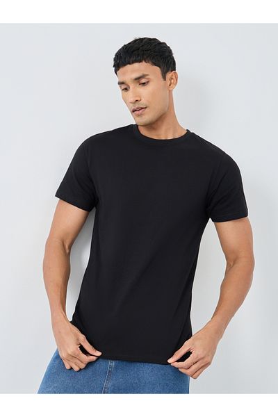 Styli Solid Heavy Jersey Longline T-Shirt