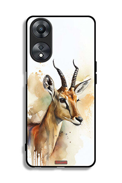 Tolwak غطاء حماية لهاتف Oppo A58 5G بطبعة غزال تجريدي