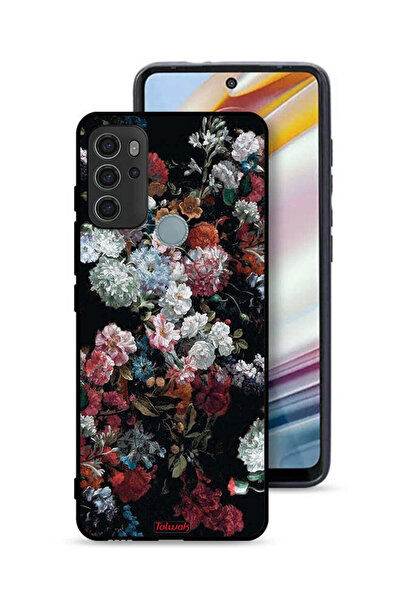 Tolwak غطاء حماية لهاتف موتورولا موتو جي 60 إس بنقشة ورود عتيقة