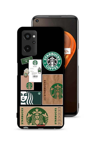 Tolwak غطاء حماية لهاتف Realme 9i 4G بملصق ستاربكس