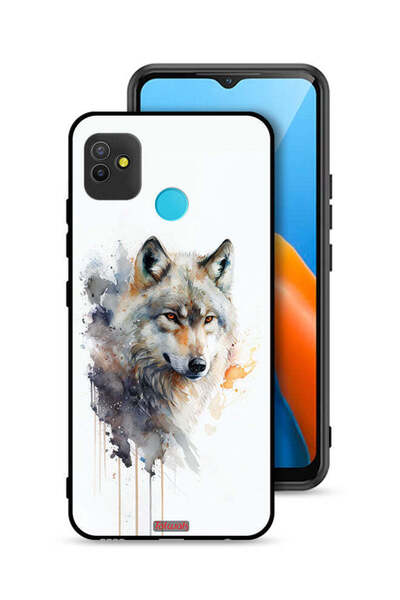 Tolwak Tecno Pop 5 Protective Case Cover Wolf Abstract Art