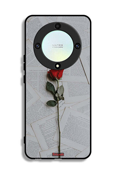 Tolwak غطاء حماية لهاتف Honor X9a وردي على ورق