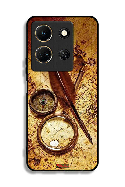 Tolwak غطاء حماية لهاتف إنفينيكس نوت 30 بتصميم بوصلة عتيقة