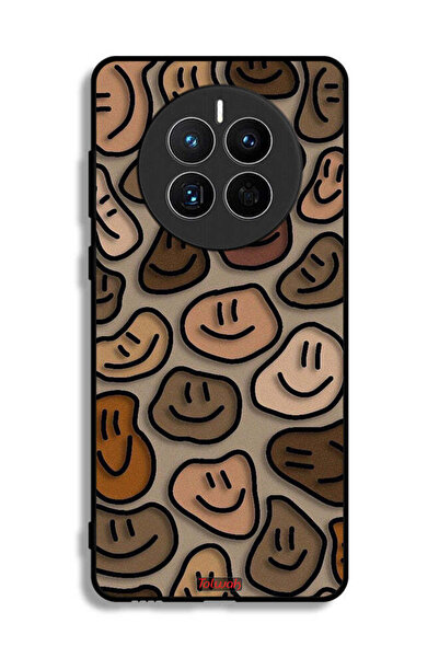 Tolwak غطاء حماية لهاتف هواوي ميت 50E برسومات وجوه مبتسمة