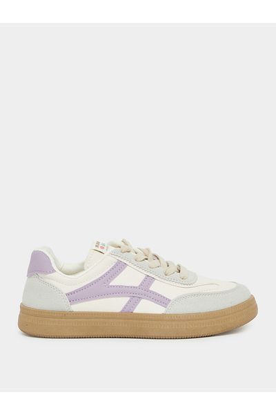 Styli Panelled Lace Up Sneakers