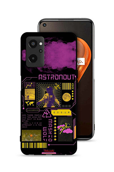 Tolwak Realme 9i 4G Protective Case Cover Astronaut Sticker