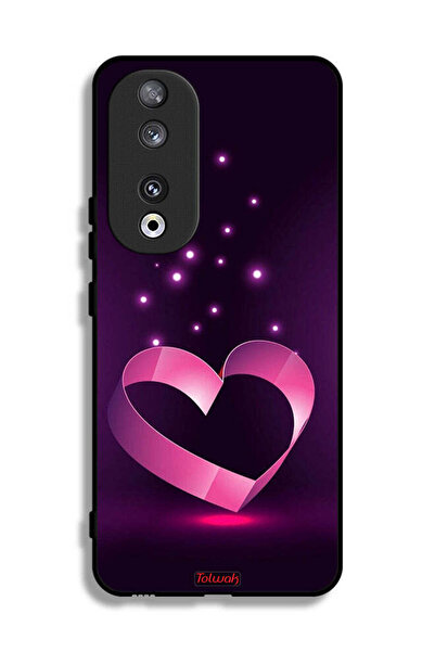 Tolwak غطاء حماية لهاتف Honor 90 بتصميم قلب