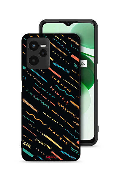 Tolwak غطاء حماية لهاتف Realme C35 بنمط خطوط X مجردة