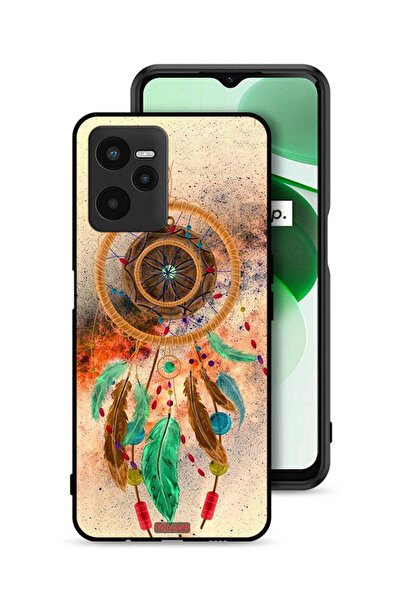 Tolwak غطاء حماية لهاتف Realme C35 بتصميم ماندالا ريش معلق