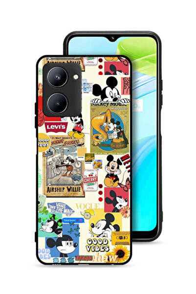 Tolwak Realme C33 Protective Case Cover Chose Happy And Stickers