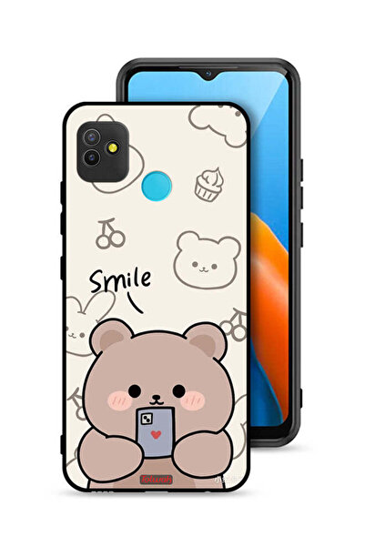 Tolwak غطاء حماية لهاتف تكنو بوب 5 برسومات الدب المبتسم