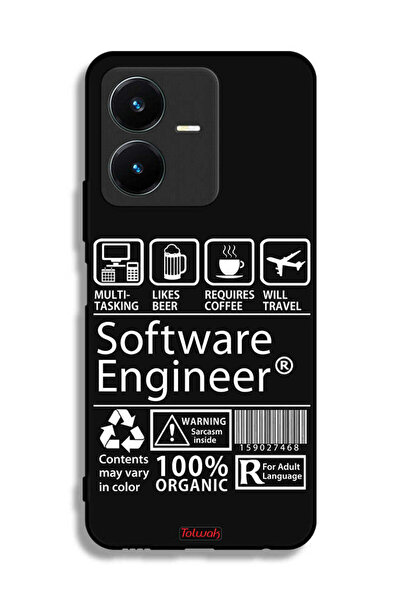 Tolwak غطاء حماية لجهاز Vivo Y22، ملصق مهندس برمجيات