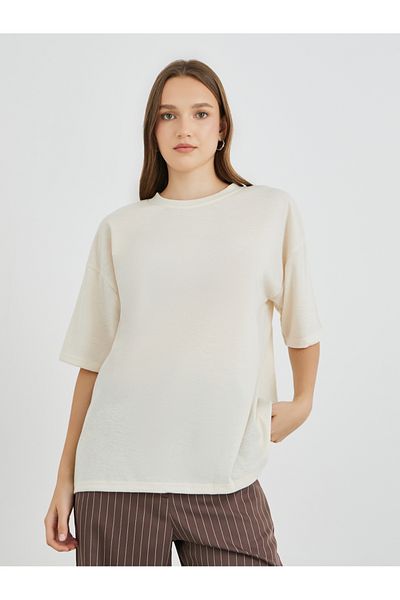 Styli Slogan Print Regular Fit T-Shirt