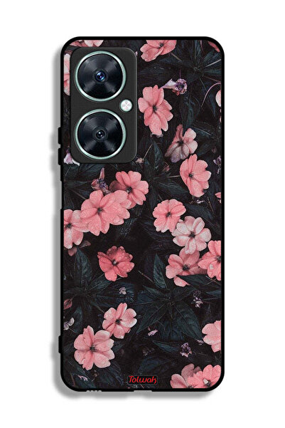 Tolwak غطاء حماية لهاتف هواوي نوفا 11i - لون الخوخ والورود الصغيرة