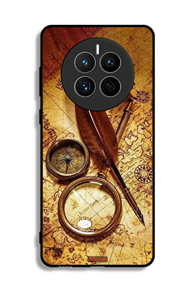 Tolwak غطاء حماية لهاتف هواوي ميت 50E بتصميم بوصلة عتيقة