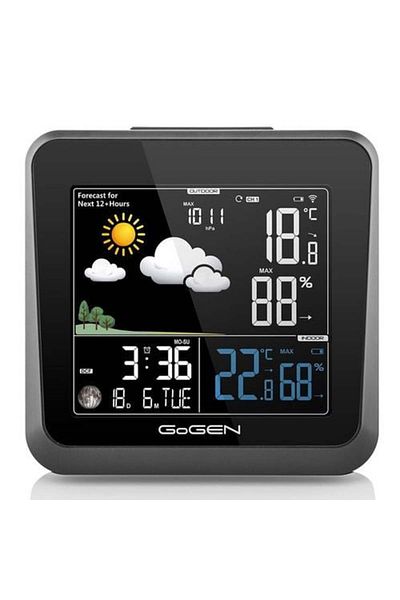 Gogen ME 3236 indoor-outdoor weather station, wireless external sensor, color LCD