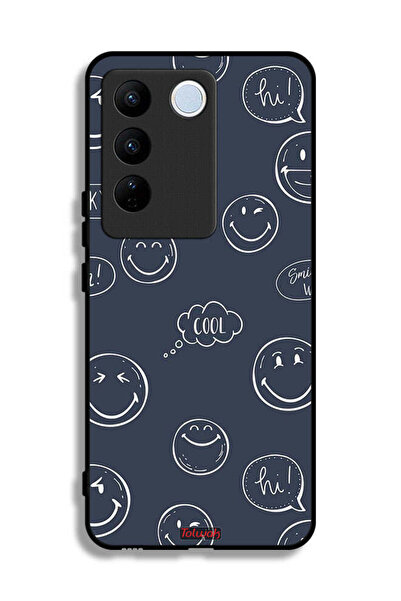 Tolwak Vivo V27e Protective Case Cover Cool Faces Tags