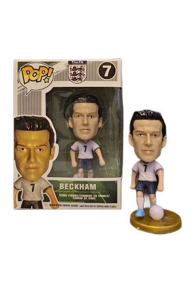 ANGMAD David Beckham Football Figurine, 10 cm, Multi-color, Rotating Base