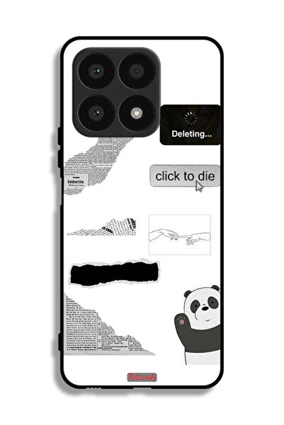 Tolwak Honor X8a Protective Case Cover Panda Sticker