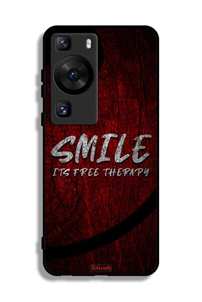 Tolwak Huawei P60 Protective Case Cover Smile Its Free Therapy