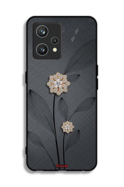 Tolwak غطاء حماية لهاتف Realme 9 Pro Plus بتصميم زهور ماسية