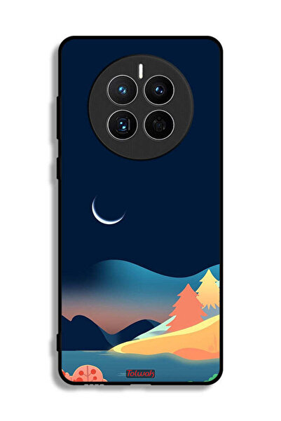 Tolwak غطاء حماية لهاتف هواوي ميت 50 إي برسومات تجريدية للقمر