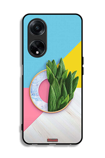 Tolwak غطاء حماية لهاتف Oppo F23 5G بنمط أوراق تجريدية