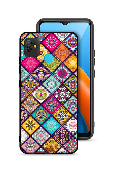 Tolwak غطاء حماية لهاتف تكنو بوب 5 بنقشة مربعات ماندالا