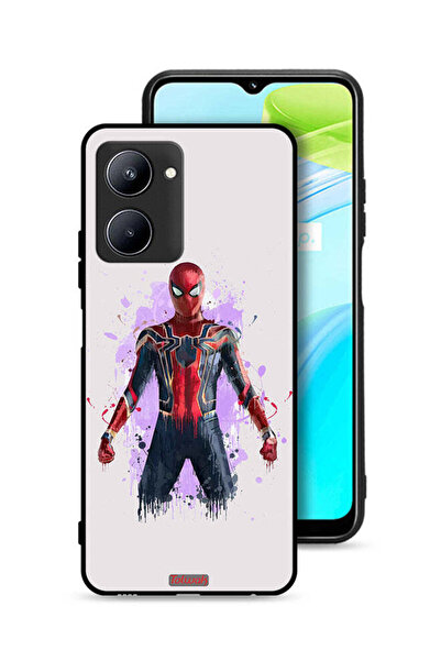 Tolwak غطاء حماية Realme C33 بتصميم العنكبوت الحديدي